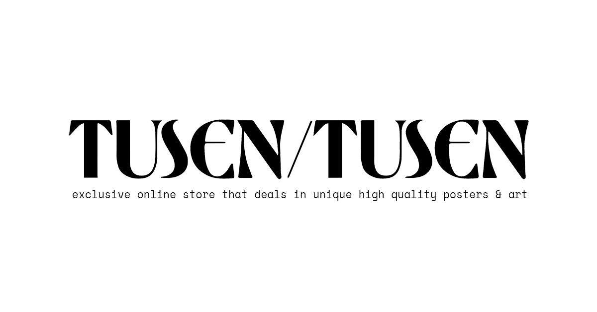 TUSENTUSEN DECORATIVE HOME POSTERS ART AI COMMISSIONS logo